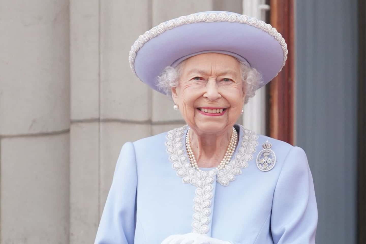 Queen Elizabeth II cheered on the balcony of Buckingham Palace