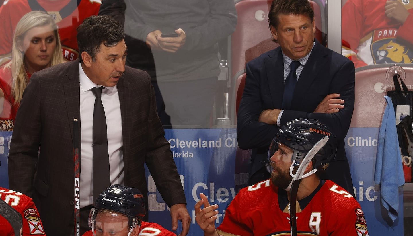 Change behind the bench for the Florida Panthers