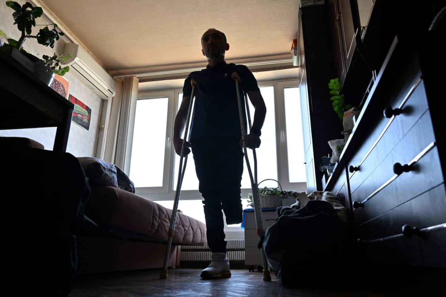 [PHOTOS] Amputated in Mariupol, he is just waiting for his prosthesis to return to the front