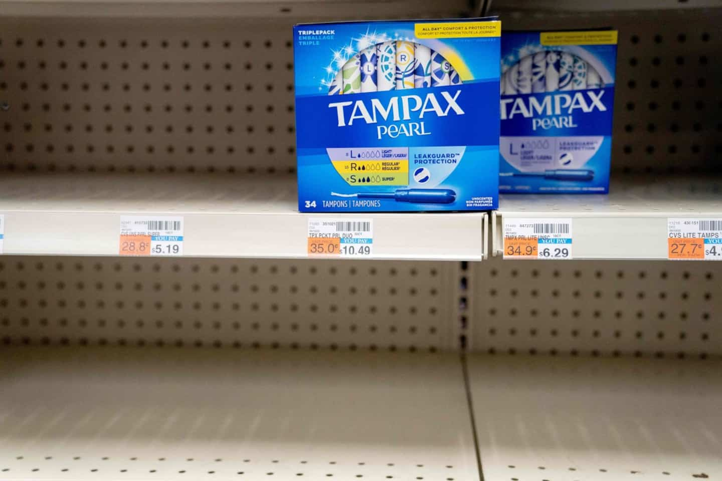 New shortage in the United States: tampons