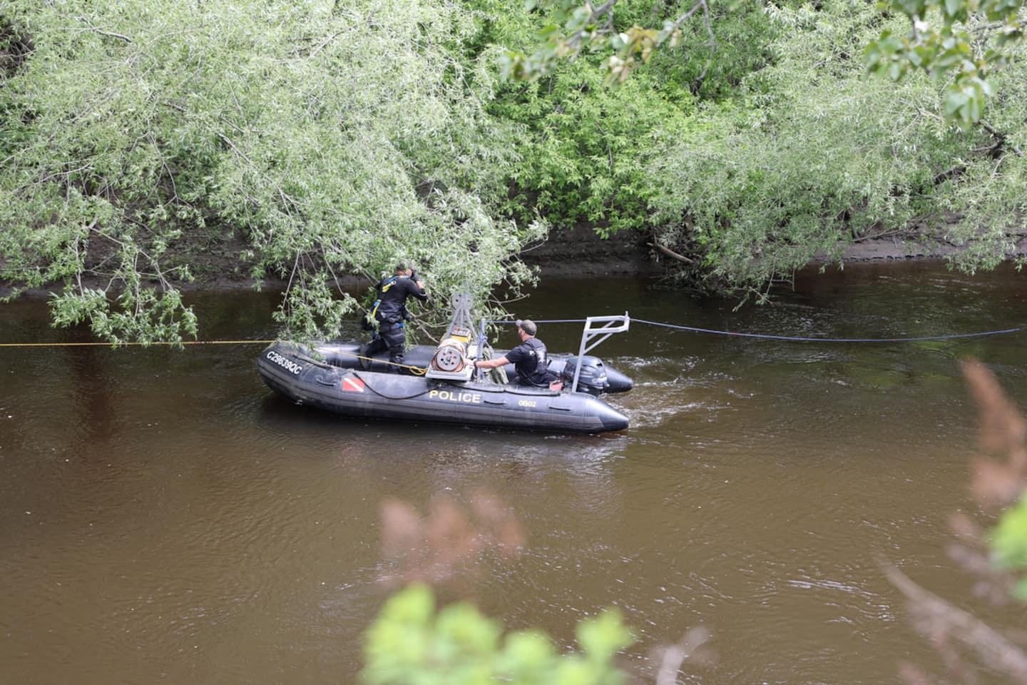 The body of a woman found in the Saint-Charles River in Quebec