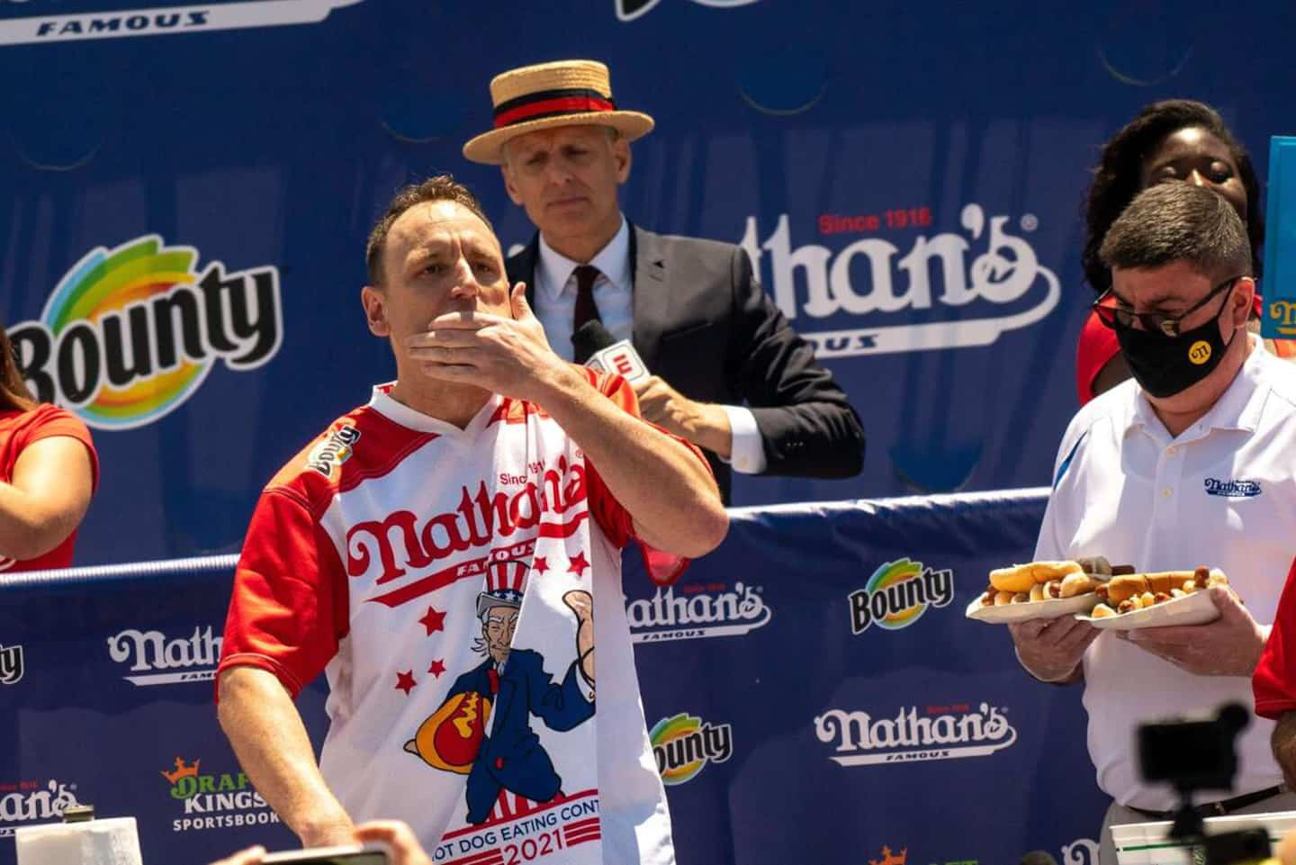 And 15 for Joey Chestnut!