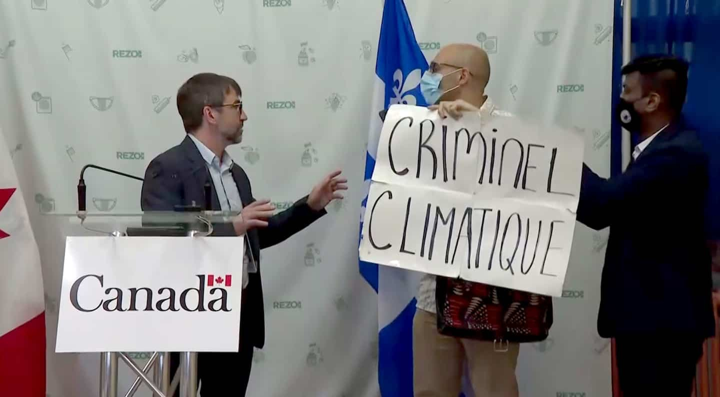 Bay du Nord: Steven Guilbeault insulted by an activist in his county