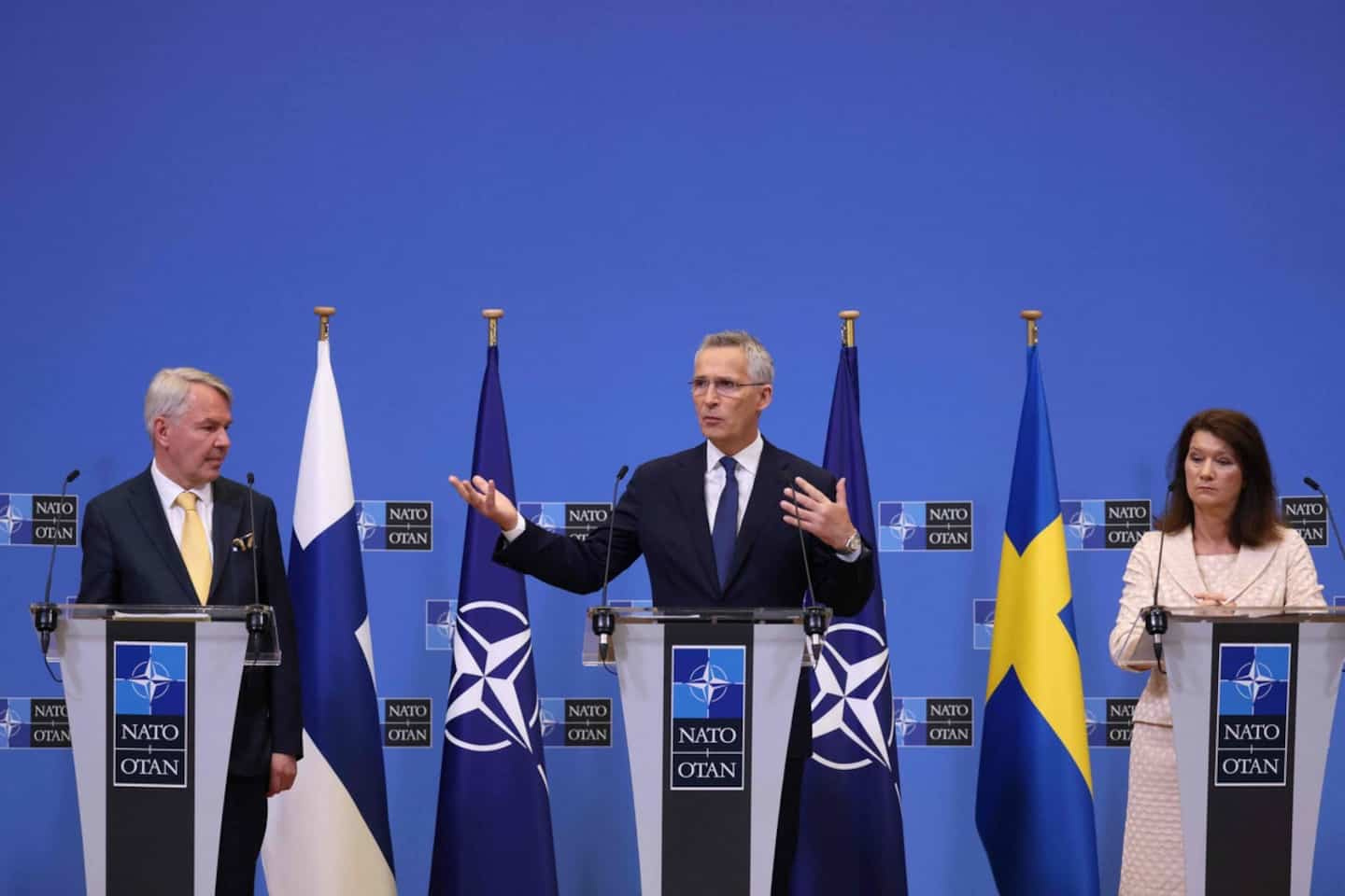 NATO includes Sweden and Finland in its line of defense against Russia