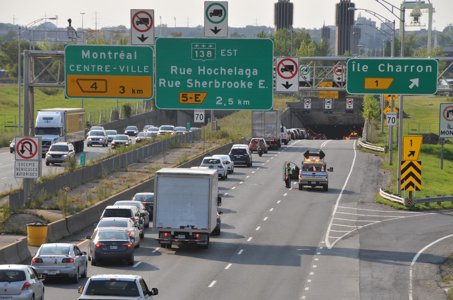 Montreal: the La Fontaine tunnel and the Pie-IX bridge closed during the weekend