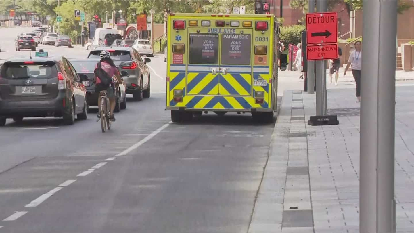 Motorway by bike in front of the entrance to the ambulances: the CHUM gives formal notice to the City of Montreal