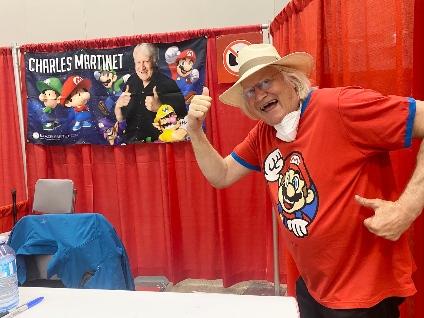 The voice of Mario at Quebec Comiccon