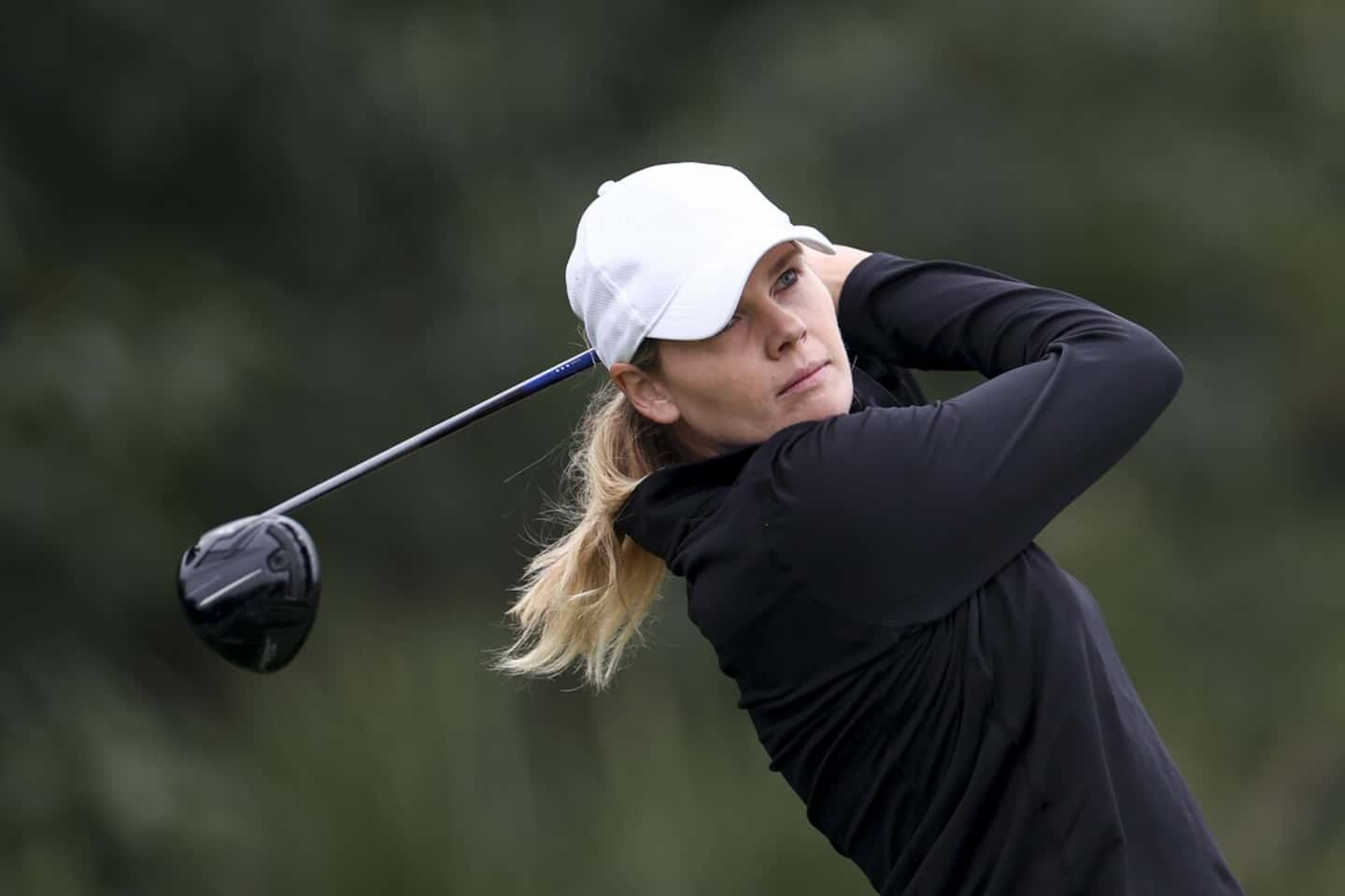Maude-Aimée Leblanc just one shot from the lead in Scotland