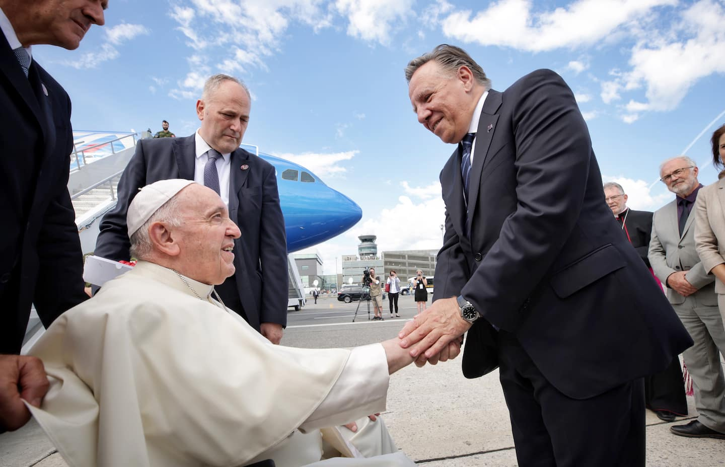 Pope's visit: "We hope it will help reconciliation, healing," says Legault