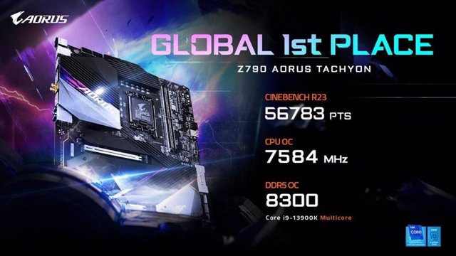 ANNOUNCEMENT: Ascend to the overclocking throne! GIGABYTE Z790 AORUS TACHYON motherboard sets a new world record