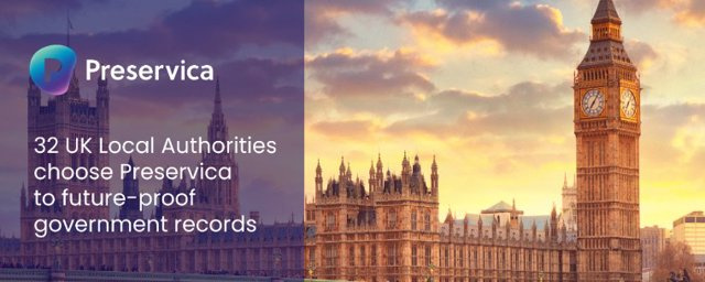 STATEMENT: 32 UK authorities choose Preservica to secure the future of government records