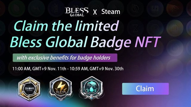 ANNOUNCEMENT: AAA GameFi MMORPG Bless Global Will Release NFT Badges For Steam Users
