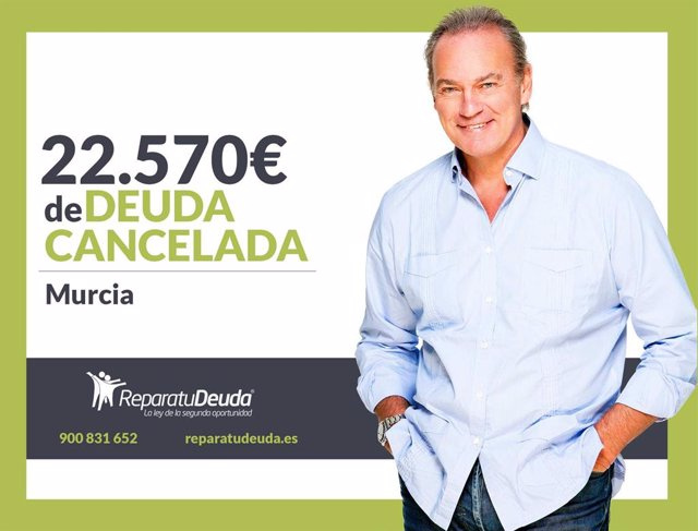 STATEMENT: Repara tu Deuda Abogados cancels €22,570 in Murcia with the Second Chance Law