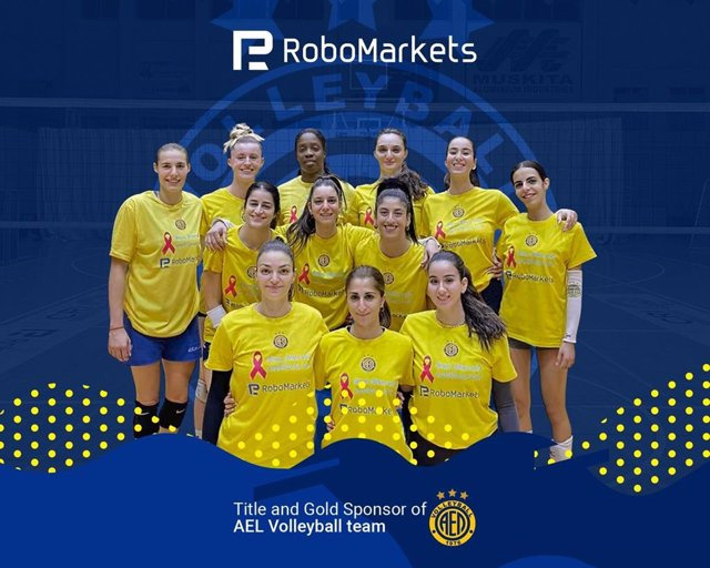 ANNOUNCEMENT: RoboMarkets is the sponsor of the AEL women's volleyball team in the 2022-2023 season