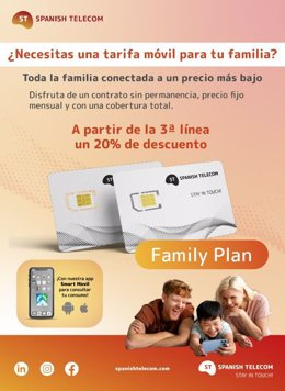 STATEMENT: Spanish Telecom launches "Family Plan" for households to save on mobile telephony