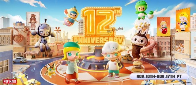 ANNOUNCEMENT: The official website of POP MART offers fans a feast of art toys. Happy 12th anniversary!