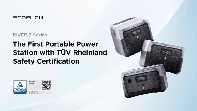 ANNOUNCEMENT: EcoFlow RIVER 2, the first series of portable power plants with TÜV Rheinland certification