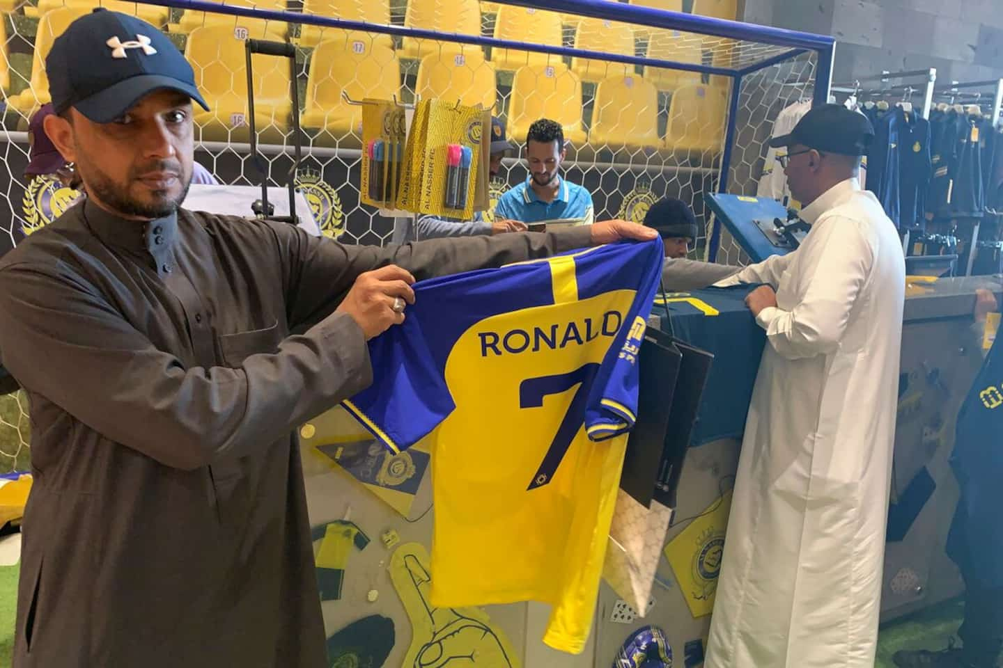 In Saudi Arabia, the "Ronaldomania" has begun