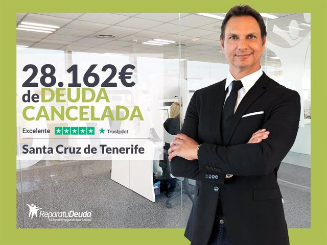 RELEASE: Repair your Debt cancel €28,162 in Santa Cruz de Tenerife (Canary Islands) with the Second Chance Law