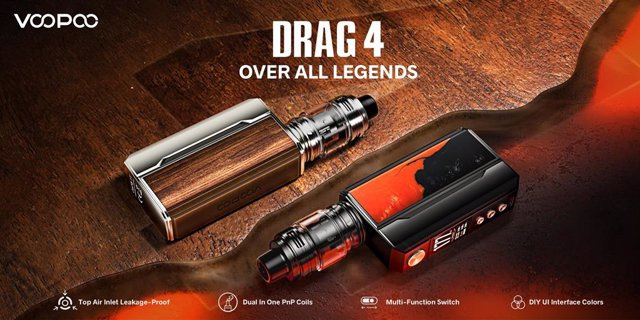 RELEASE: Above All Legends, VOOPOO DRAG 4 Officially Launches With Its Quadruple Singularity