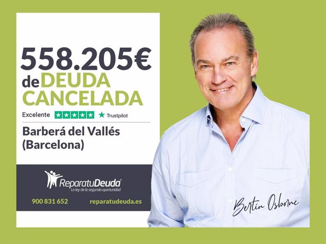 STATEMENT: Repair your Debt cancel €558,205 in Barberá del Vallés (Barcelona) with the Second Chance Law
