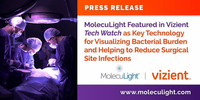 RELEASE: MolecuLight Featured on Vizient Tech Watch as Key Technology for Visualizing Bacterial Load (2)