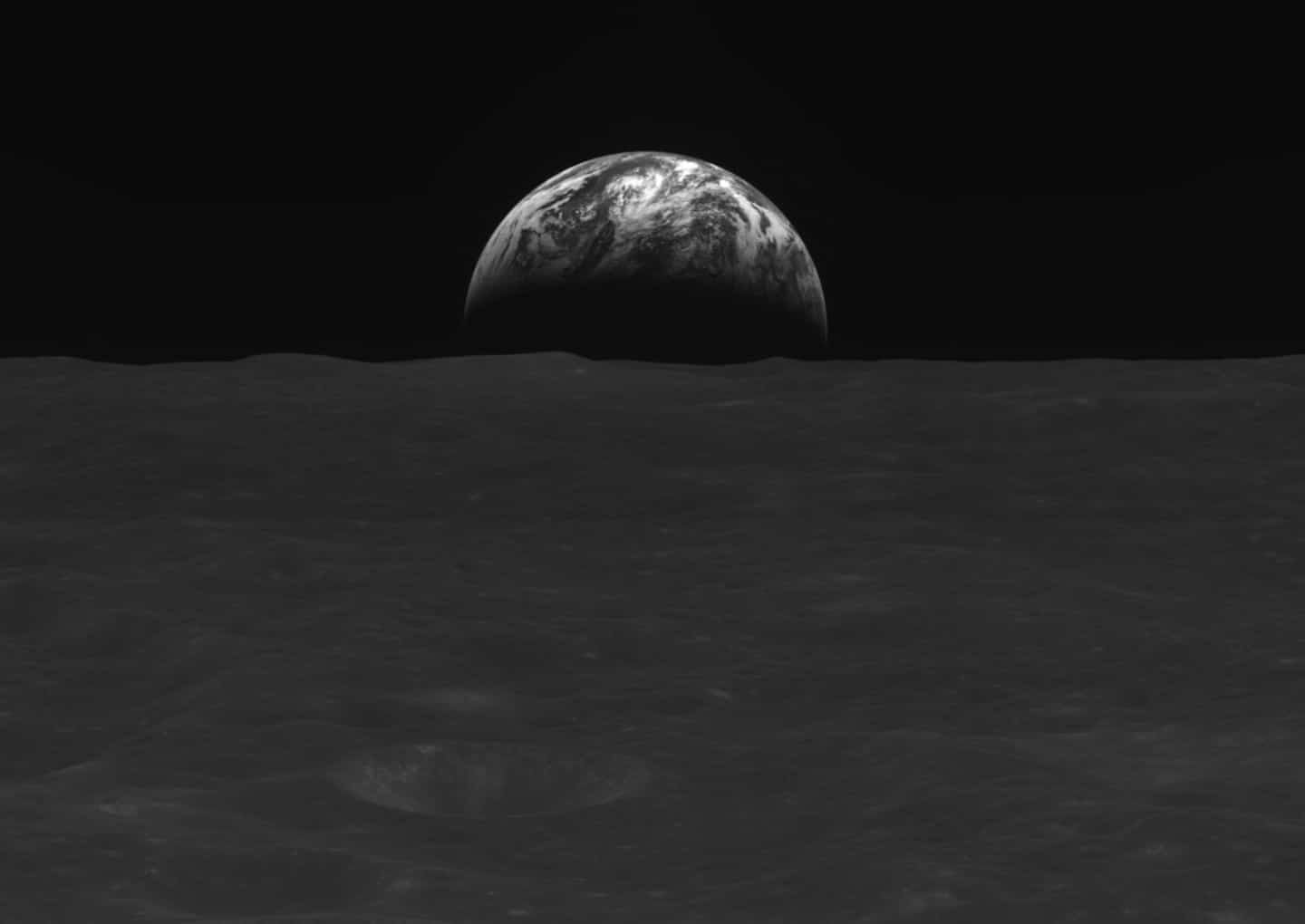 South Korea's first lunar probe transmits images of Earth and Moon