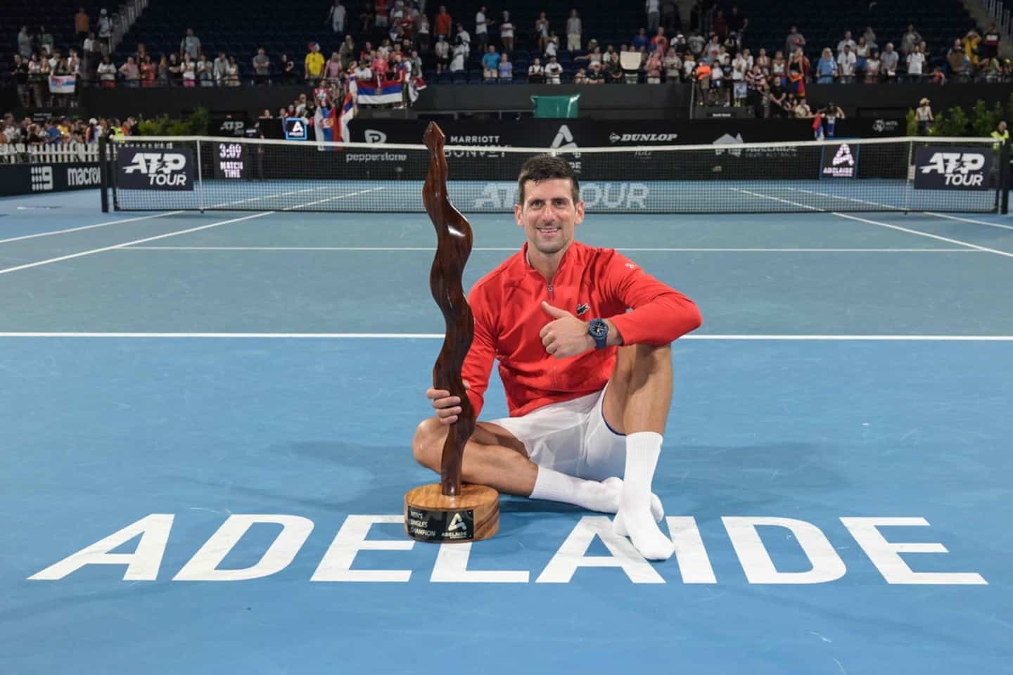 Djokovic wins his first title of the year in Adelaide