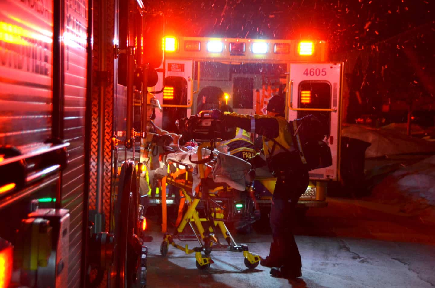 Drummondville: a person found unresponsive after a fire