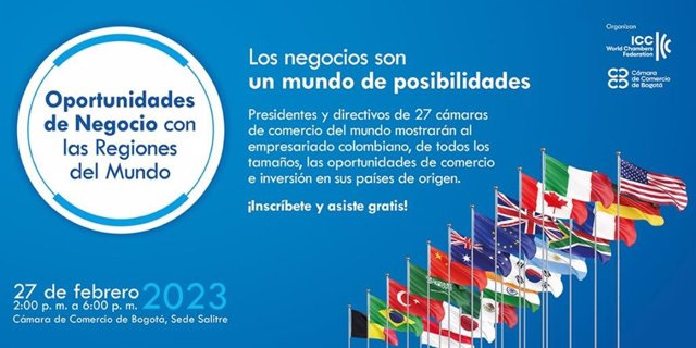 The Bogotá Chamber of Commerce will promote the internationalization of SMEs in an event with 27 countries