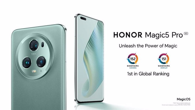 RELEASE: HONOR Magic5 Pro Tops DXOMARK Camera and Display Rankings