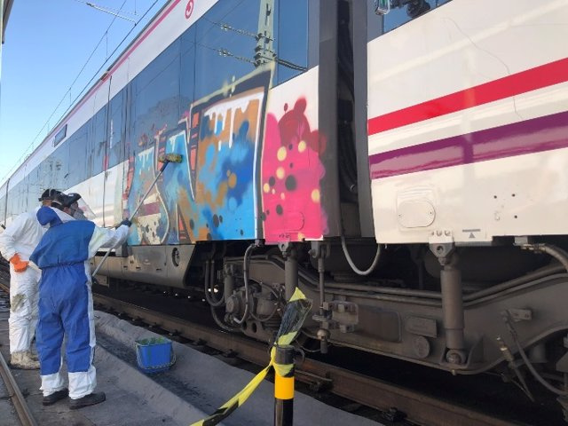Graffiti vandalism on Renfe trains generated a cost of 25 million euros in 2022