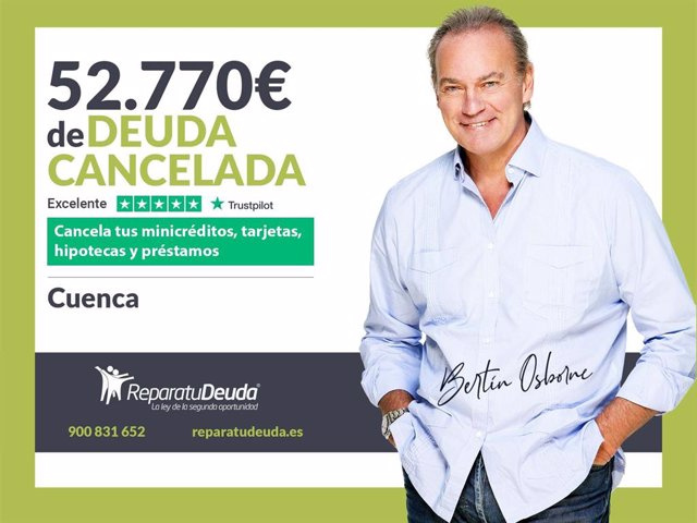 STATEMENT: Repair your Debt Abogados cancels €52,770 in Cuenca (Castilla-La Mancha) with the Second Chance Law