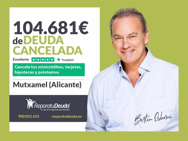 STATEMENT: Repair your Debt cancel 104,681 euros in Mutxamel (Alicante) with the Second Chance Law