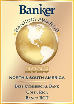 COMUNICADO: Banco BCT:  "Best Commercial Bank Of The Year" y "Best Innovation in Retail Banking" Costa Rica