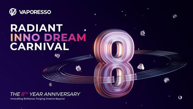RELEASE: VAPORESSO Celebrates Its 8th Anniversary With Radiant Inno Dream Carnival