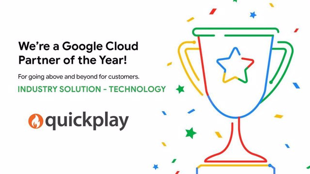 COMUNICADO: Quickplay gana el Premio Google Cloud Industry Solution Technology Partner of the Year