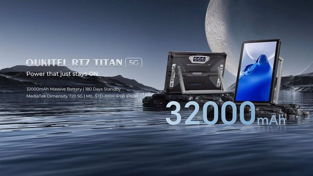 RELEASE: Oukitel Introduces World's First 32000 mAh 5G Rugged Tablet - RT7 Titan