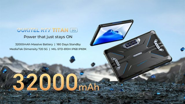 RELEASE: OUKITEL RT7 Titan, the world's first 5G rugged tablet will launch on AliExpress on August 21, 2023