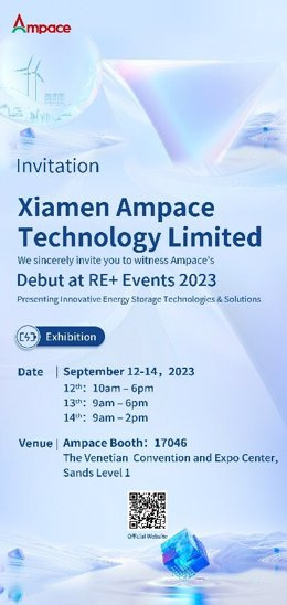 STATEMENT: Ampace to exhibit new energy storage products at RE solar energy exhibition