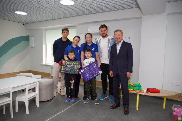 STATEMENT: World-renowned tennis players visit the Autism Center in Astana