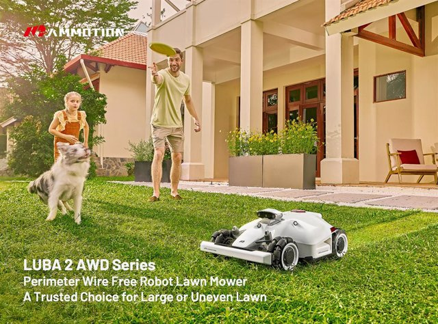 RELEASE: MAMMOTION launches version 2.0 of its best-selling robotic lawnmower, LUBA, at CES