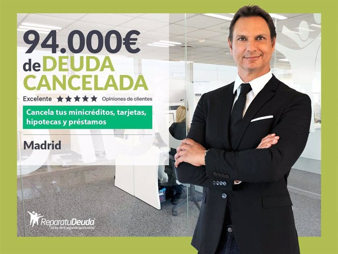 STATEMENT: Repair your Debt Lawyers cancels €94,000 in Madrid with the Second Chance Law