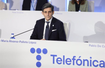 Telefónica earns 1,486 million until September and shoots up its income by 11.2% in the third quarter