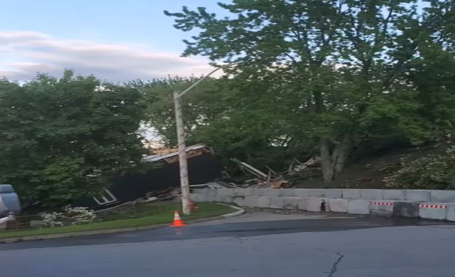 [IN IMAGES] Saguenay: a house washed away during a major landslide