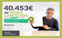 STATEMENT: Repara tu Deuda Abogados cancels €40,453 in Barcelona (Catalonia) with the Second Chance Law