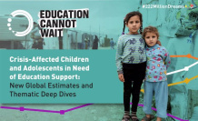 RELEASE: Education Cannot Wait: The number of children affected by the crisis who need educational support is increasing