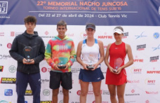 STATEMENT: Selena Romero and Roberto Pérez winners of the 22nd Nacho Juncosa Memorial - International under-16 tennis tournament