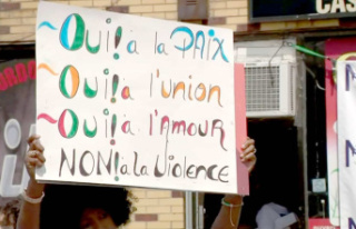 A march against violence in Rivière-des-Prairies