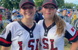 Quebec Games: "tanned" twins in softball